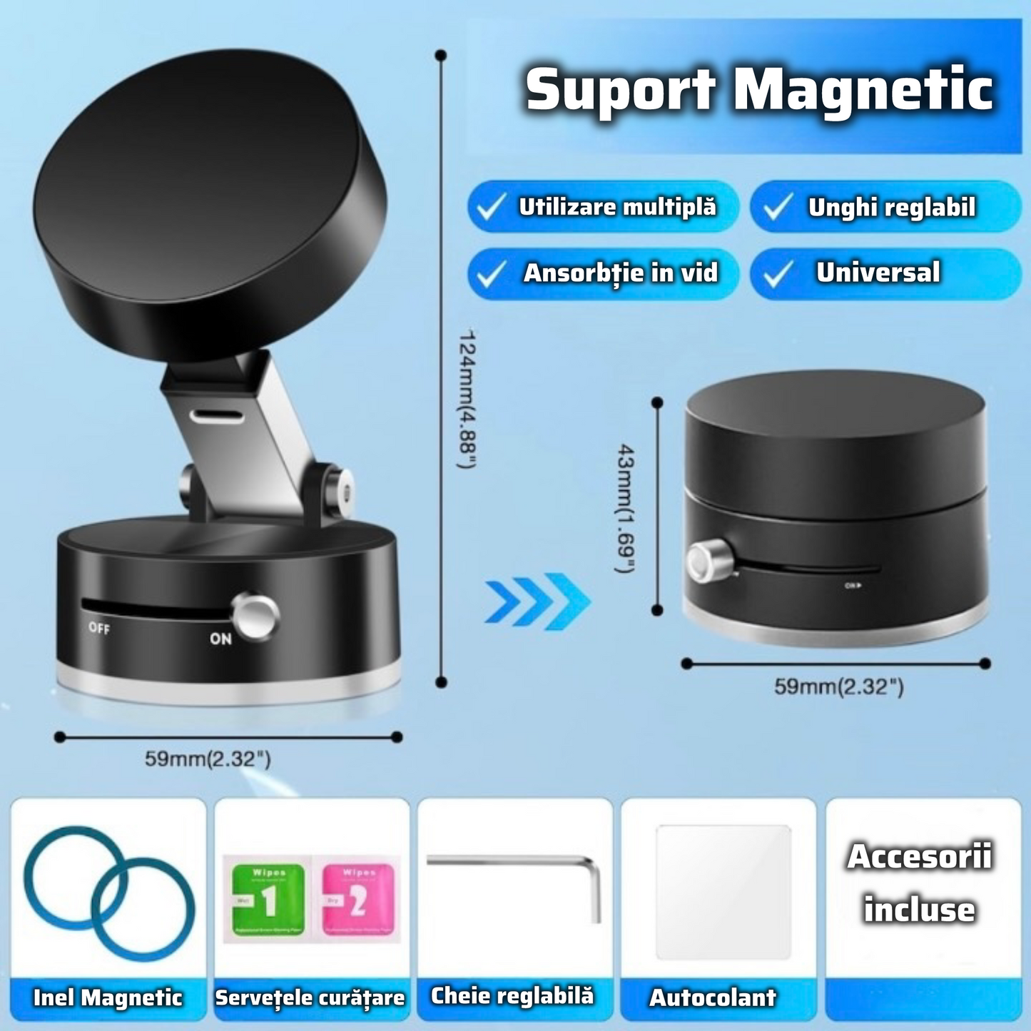 SUPORT MAGNETIC PENTRU TELEFON